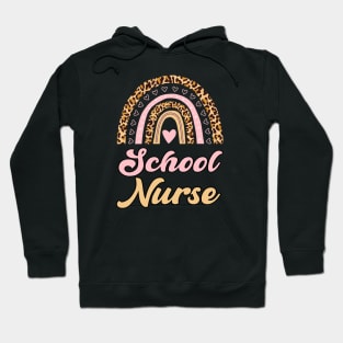 Rainbow Retro School Nurse Hoodie